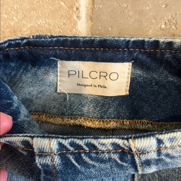 Pilcro Kick Flare Mid-Rise Crop (Tall) Jeans - Picture 6 of 9